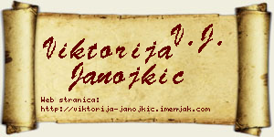 Viktorija Janojkić vizit kartica